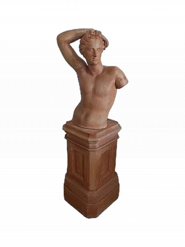 Young boy, terracotta sculpture, 19th century