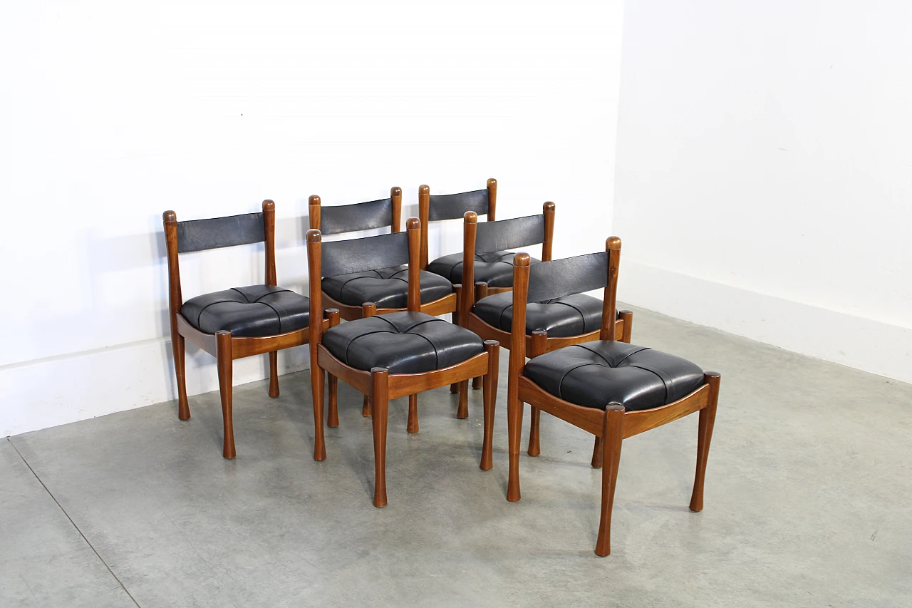 6 Chairs by Silvio Coppola for Bernini, 1970s 1