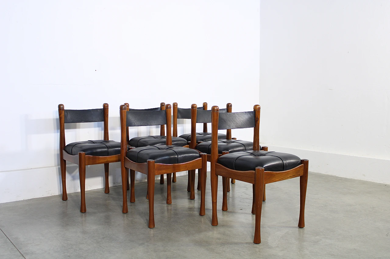 6 Chairs by Silvio Coppola for Bernini, 1970s 2