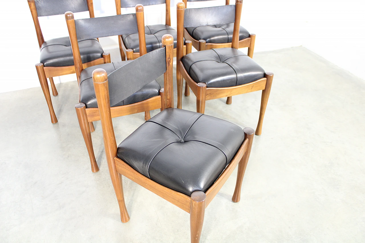 6 Chairs by Silvio Coppola for Bernini, 1970s 4