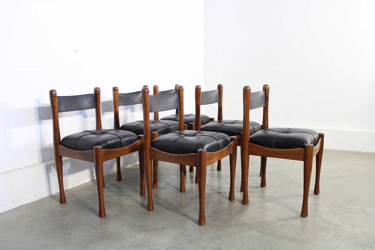 6 Chairs by Silvio Coppola for Bernini, 1970s 7