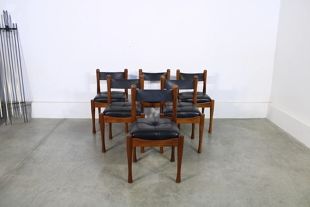 6 Chairs by Silvio Coppola for Bernini, 1970s 8