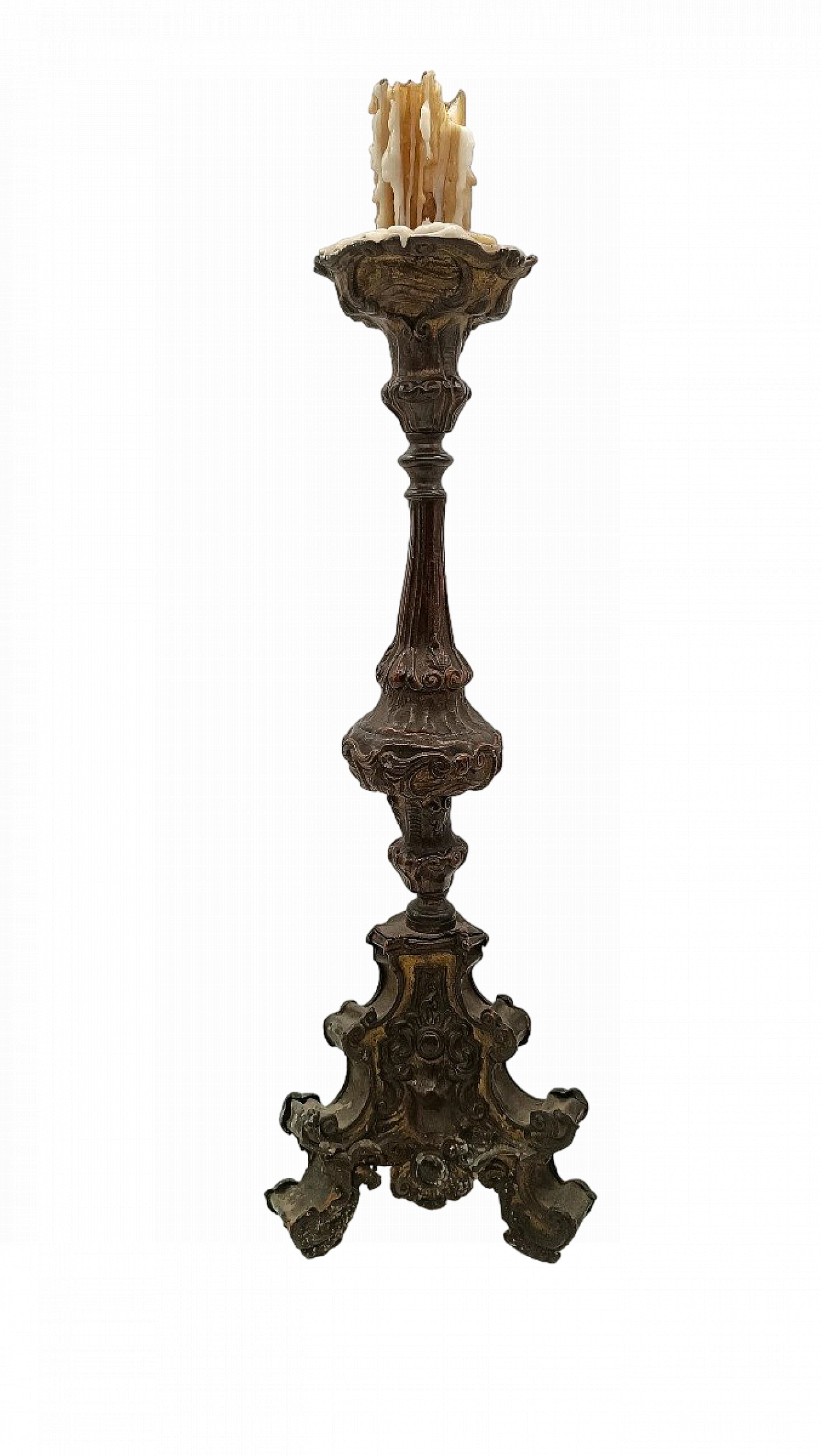 Louis XIV copper sheet candlestick, late 17th century 2
