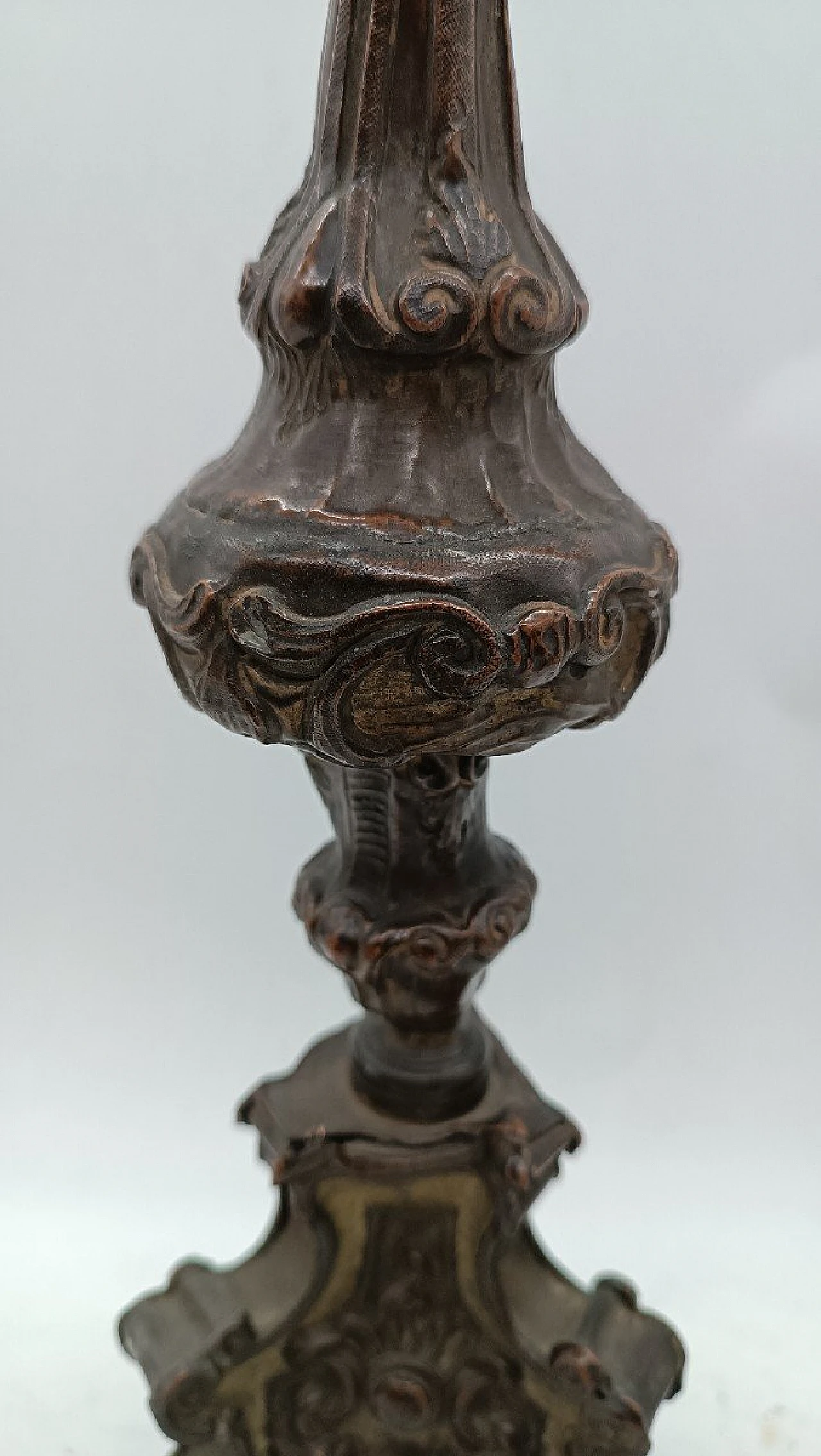 Louis XIV copper sheet candlestick, late 17th century 8