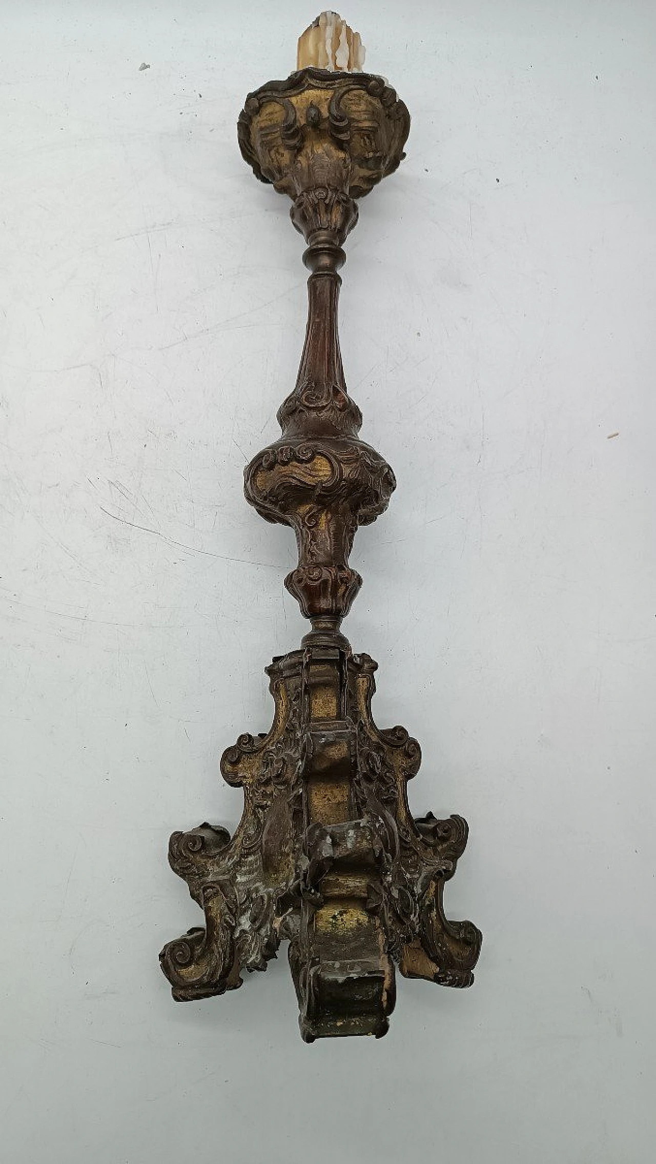Louis XIV copper sheet candlestick, late 17th century 11