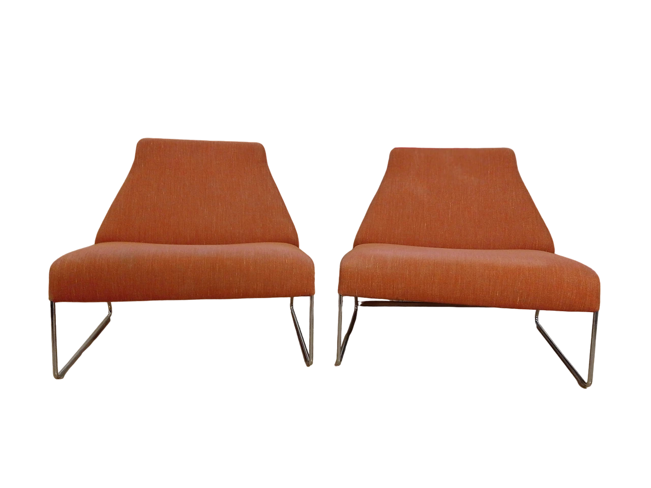 Pair of Lazy 05 fabric armchairs by P. Urquiola for B&B Italia 80