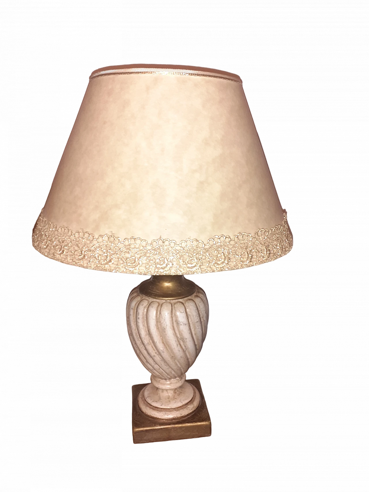 Table lamp with turned ceramic base, 2000s 17