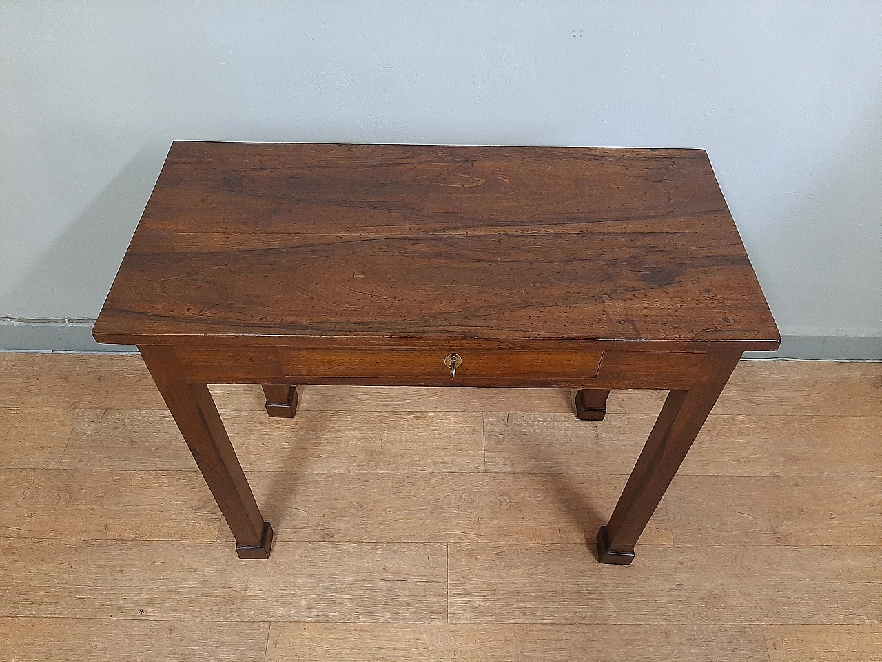 Emilian Empire solid walnut writing desk, early 19th century 3