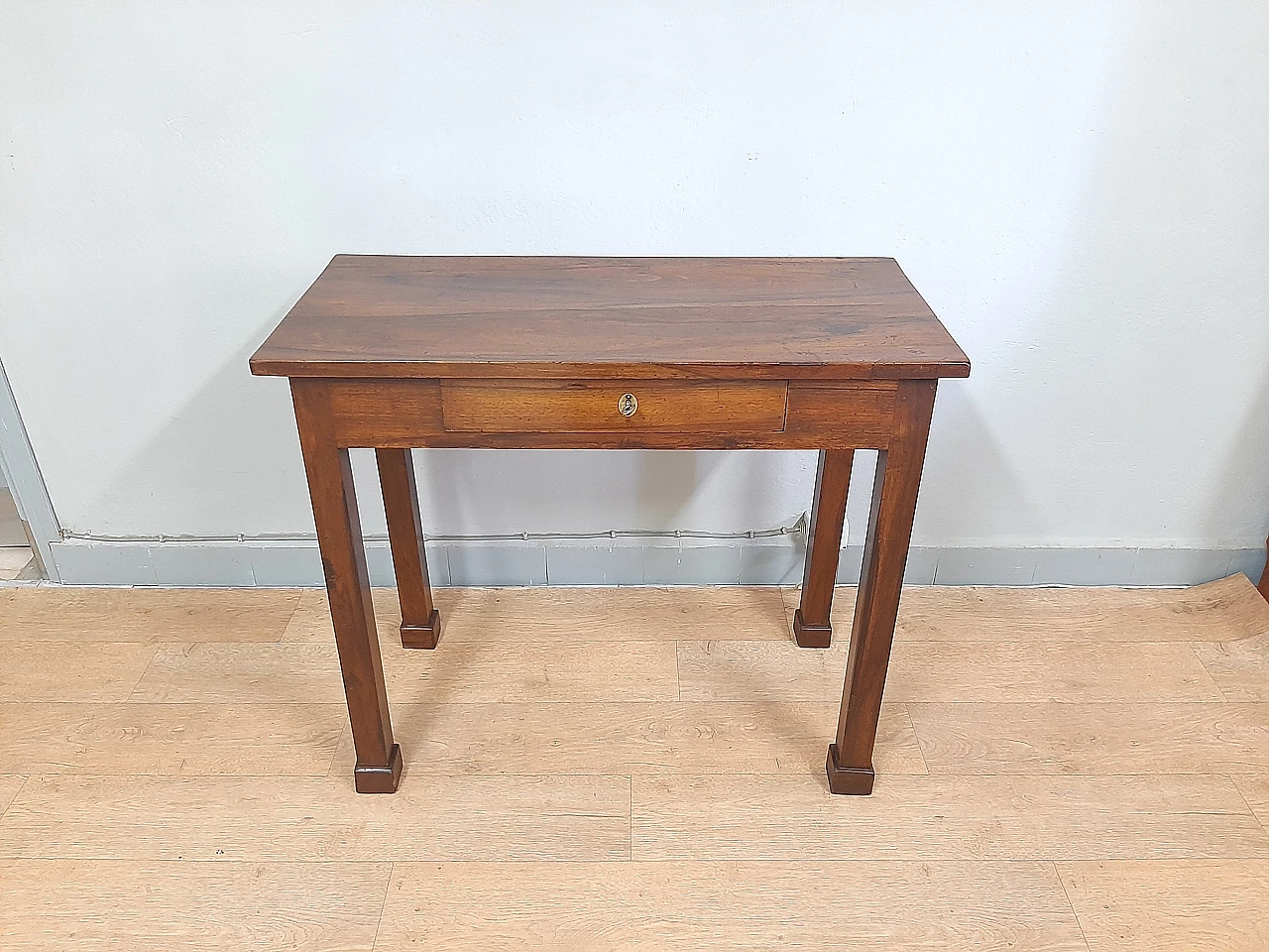 Emilian Empire solid walnut writing desk, early 19th century 4