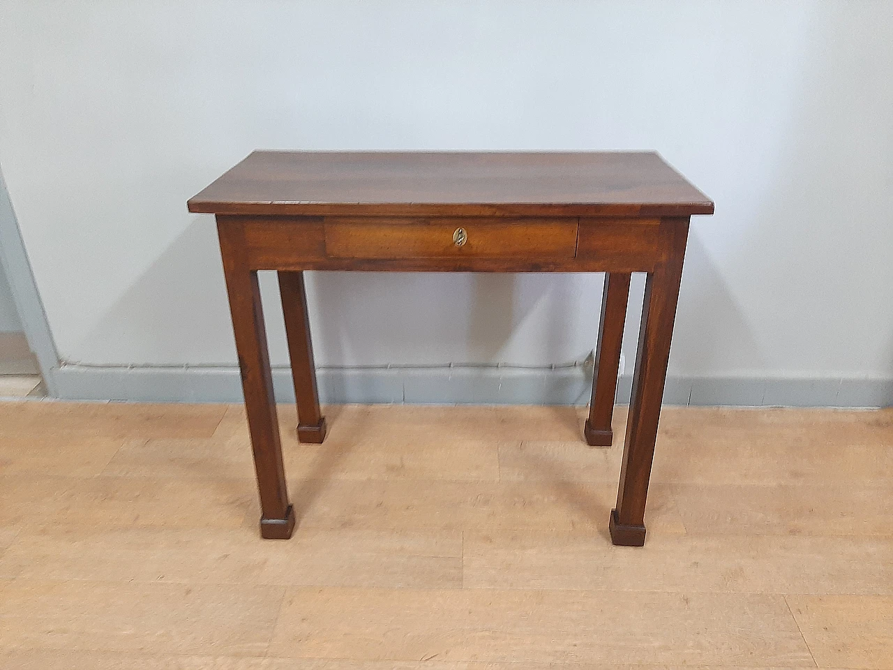 Emilian Empire solid walnut writing desk, early 19th century 5