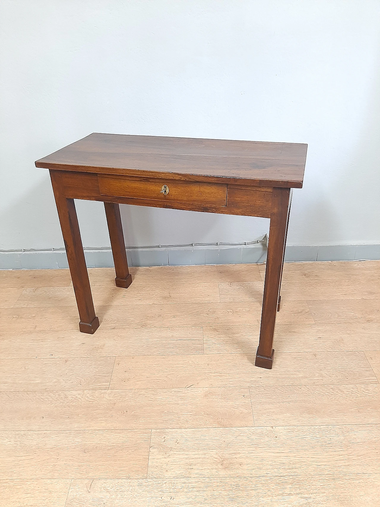 Emilian Empire solid walnut writing desk, early 19th century 7