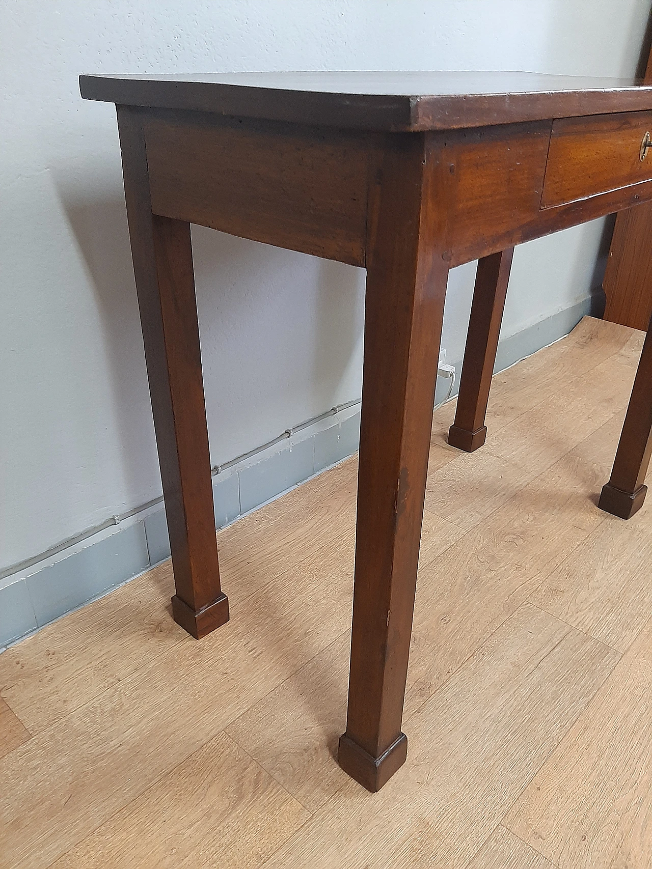 Emilian Empire solid walnut writing desk, early 19th century 11