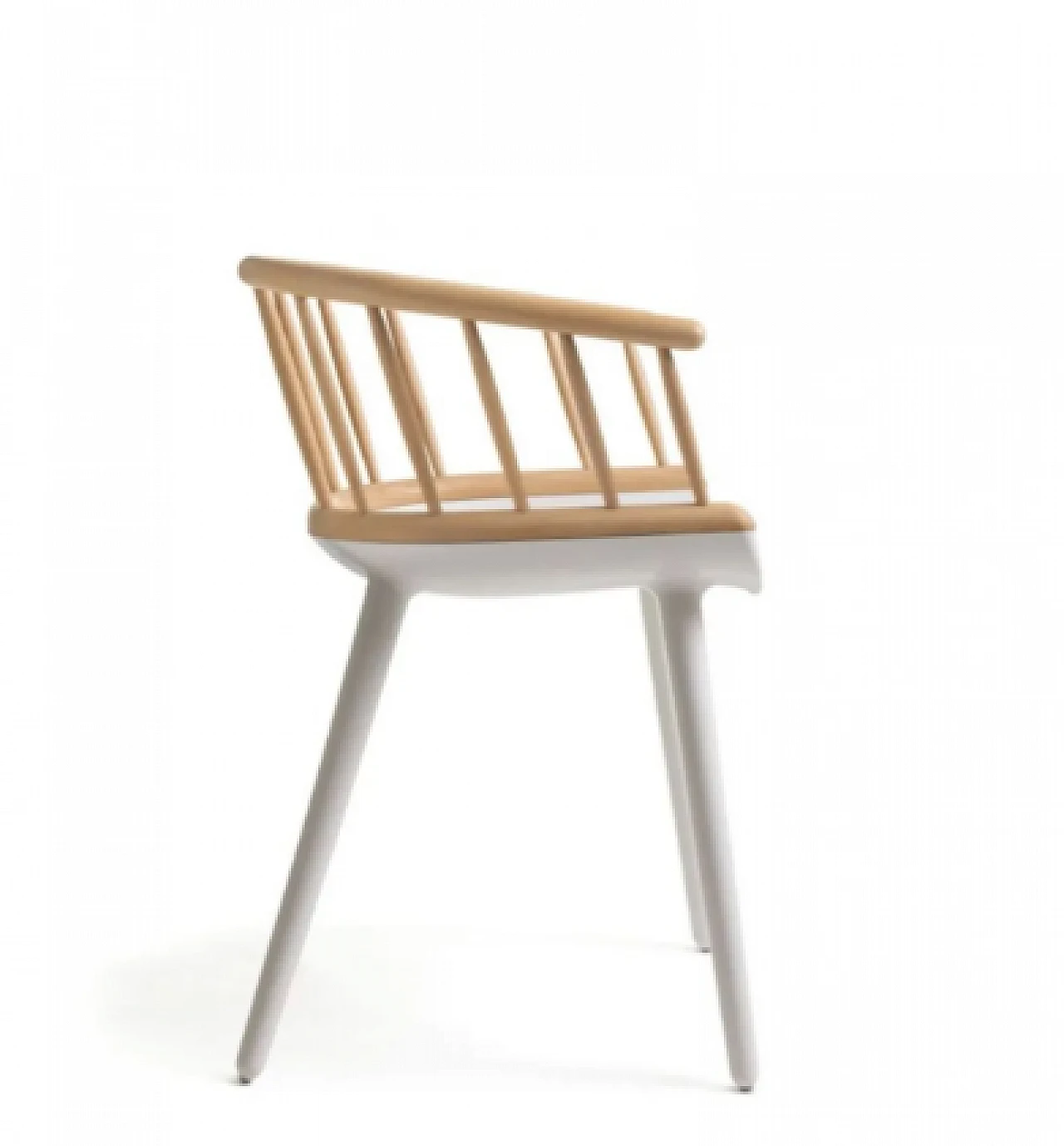 Cyborg Stick armchair in polycarbonate & ash wood by Magis, 2000s 4