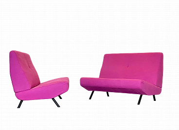 Pair of Triennale sofas by Marco Zanuso for Arflex, 1950s