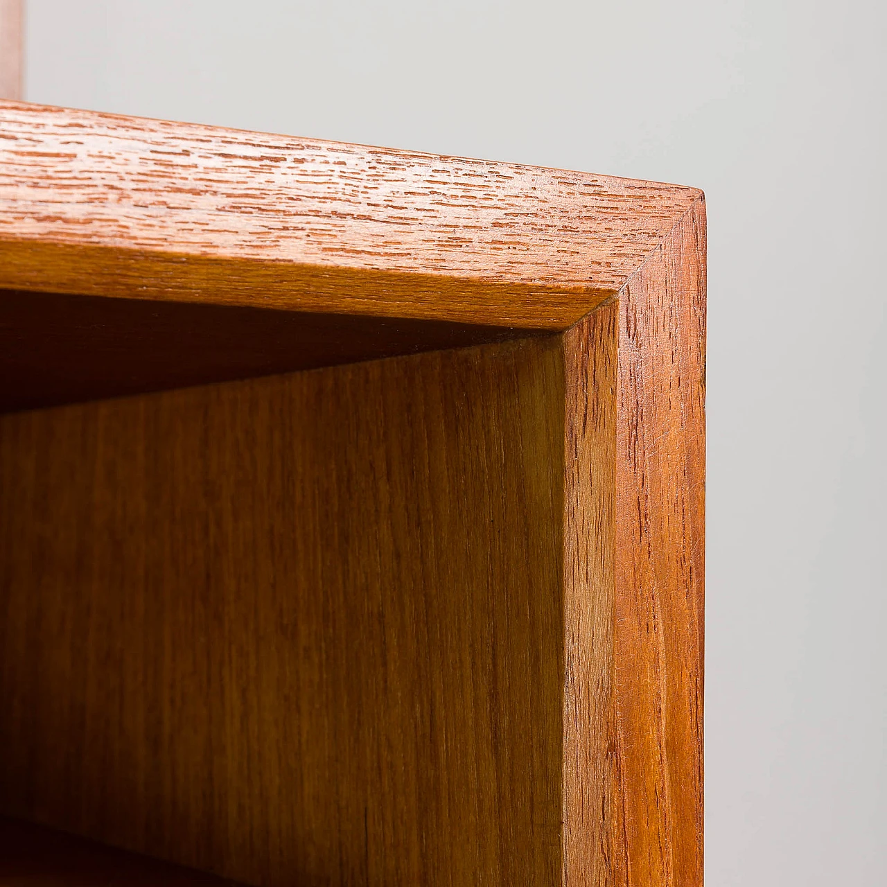 Libreria in teak a tre campate di Poul Cadovius per Cado, anni '70 18