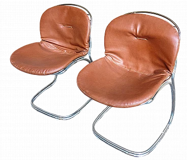 Pair of Sabrina chairs by Gastone Rinaldi for Rima, 1970s