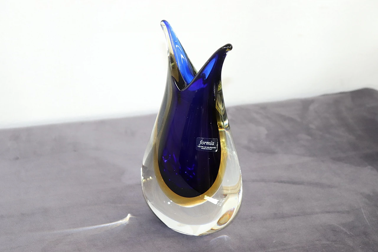 Murano glass vase by Formia, 1970s 7