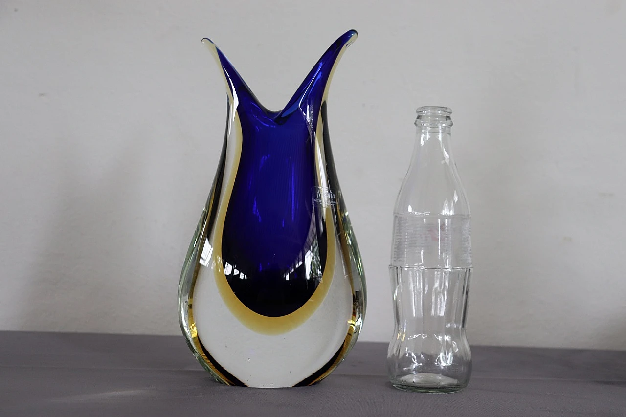 Murano glass vase by Formia, 1970s 10