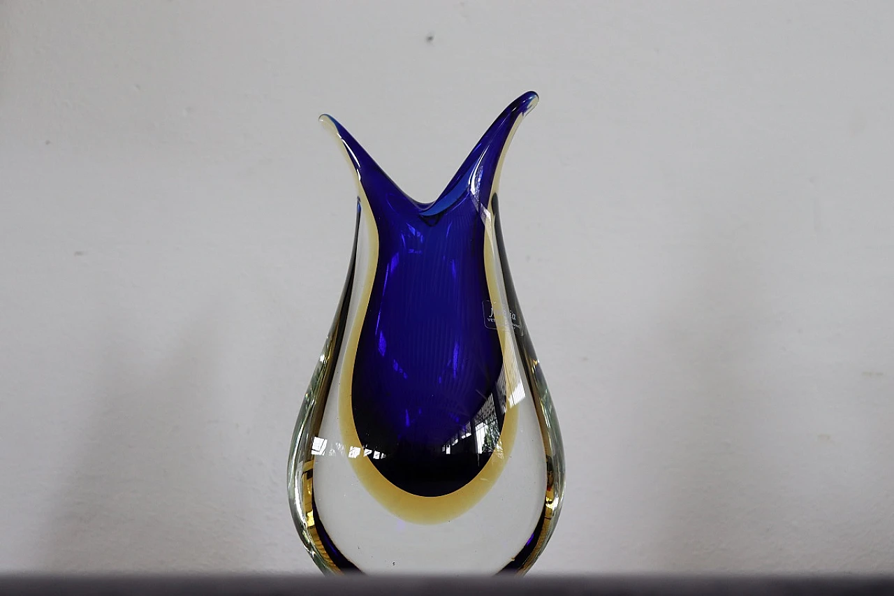 Murano glass vase by Formia, 1970s 11