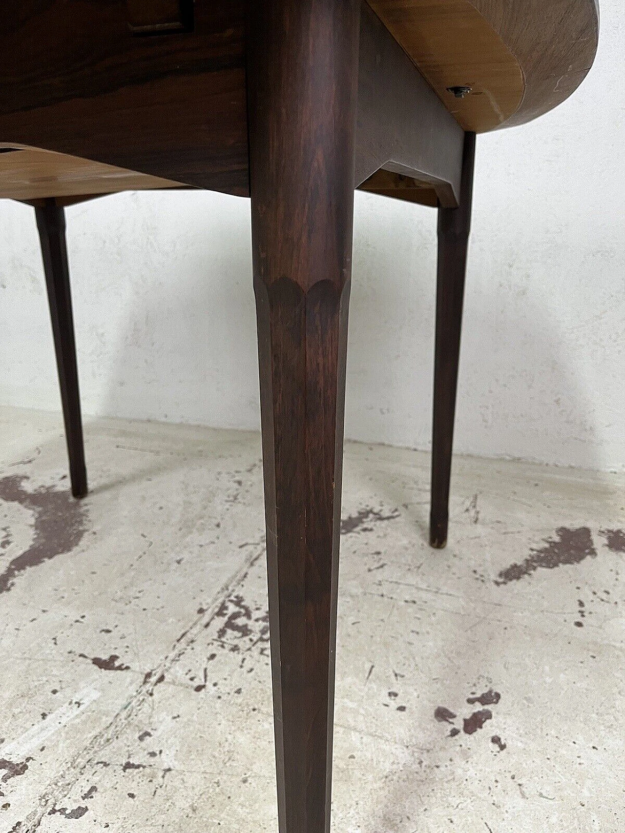 Scandinavian rosewood extendable table, 1960s 6