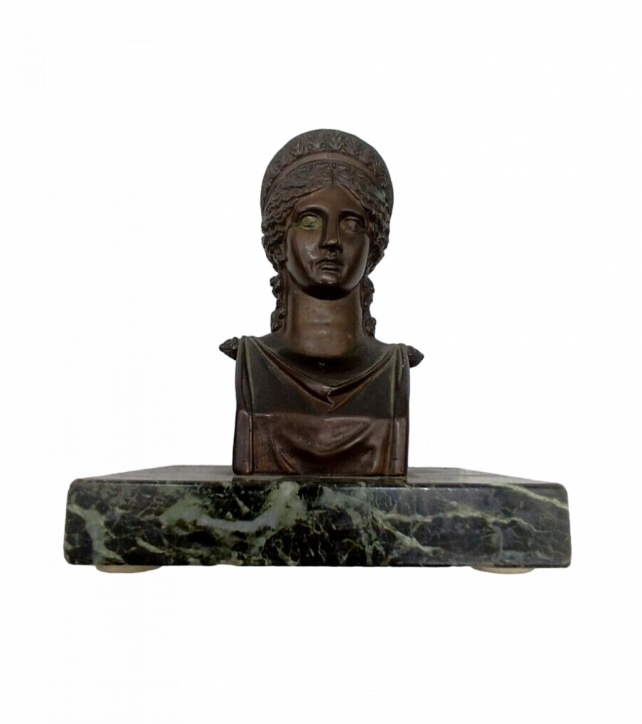 Patinated bronze bust of Augusta, early 19th century 9