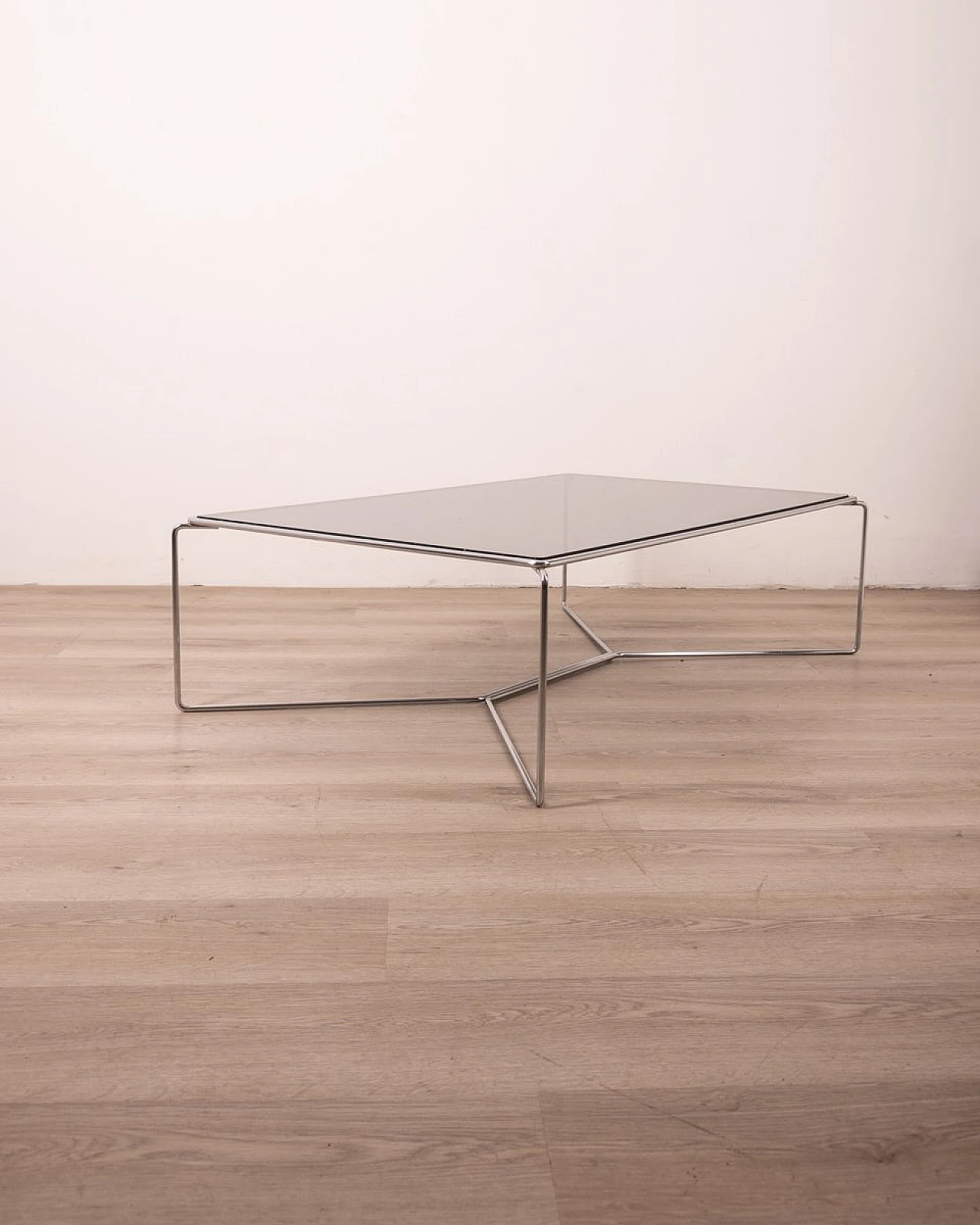 Marcel 470 coffee table in metal by K. Takahama for Cassina, 1970s 1