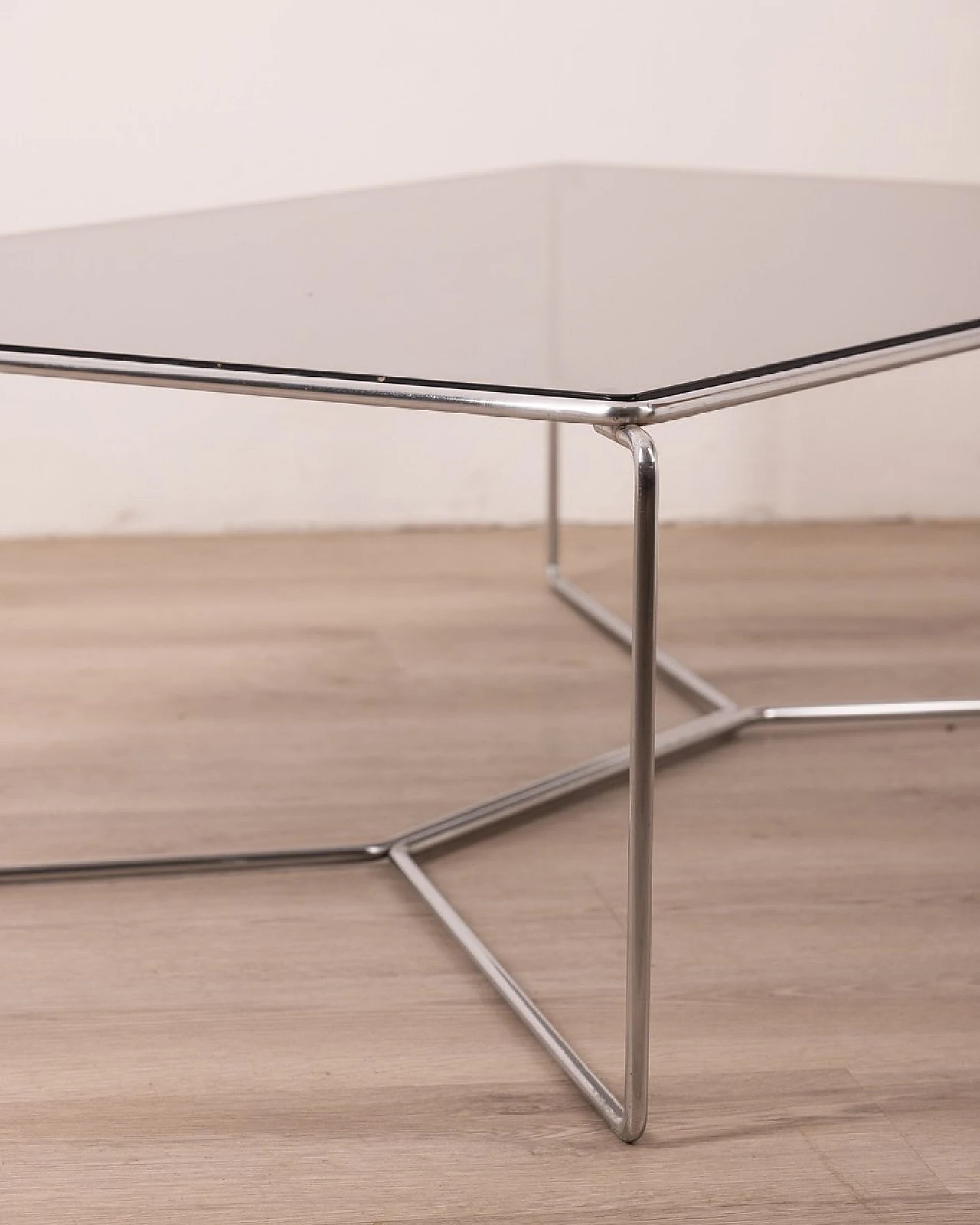 Marcel 470 coffee table in metal by K. Takahama for Cassina, 1970s 4