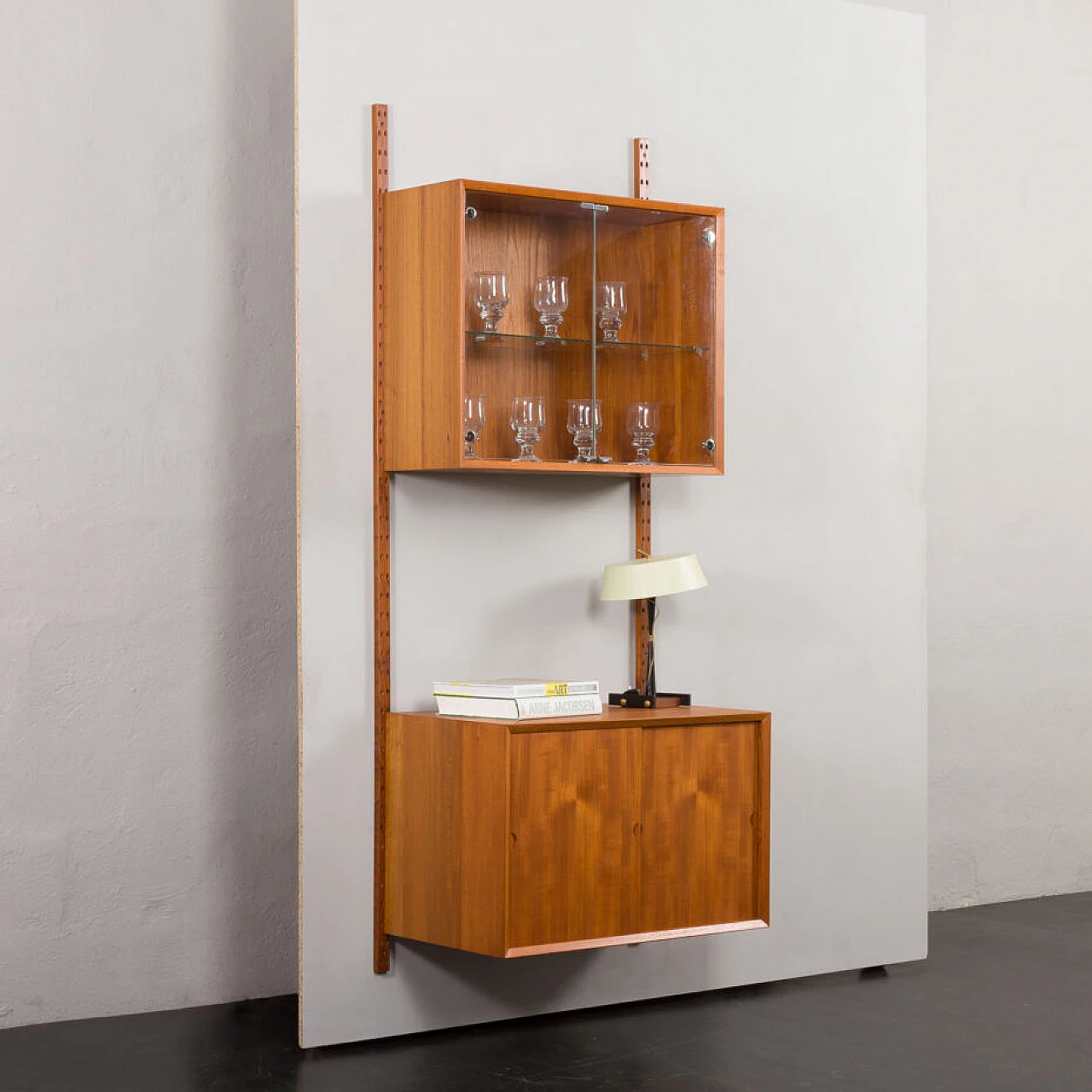 Danish teak wall bookcase by Poul Cadovius, 1960s 2