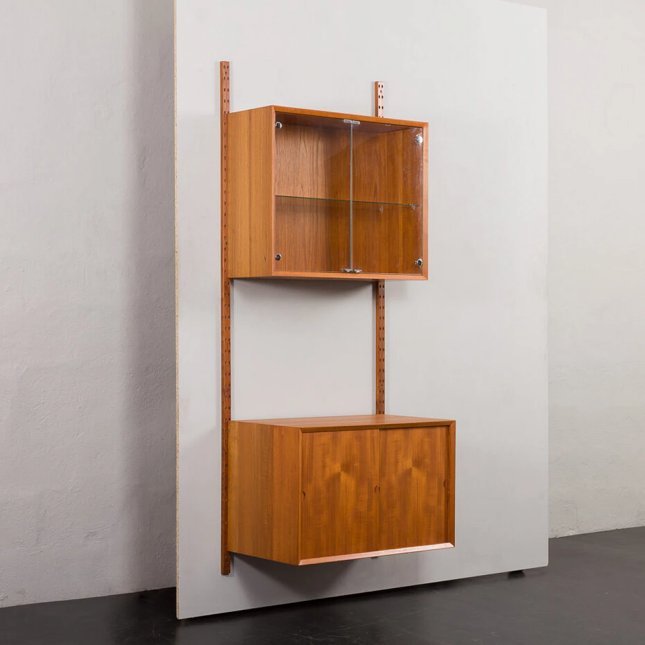 Danish teak wall bookcase by Poul Cadovius, 1960s 3