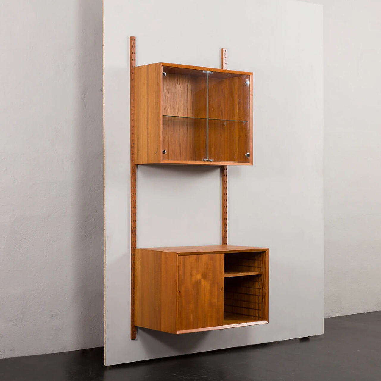 Danish teak wall bookcase by Poul Cadovius, 1960s 5