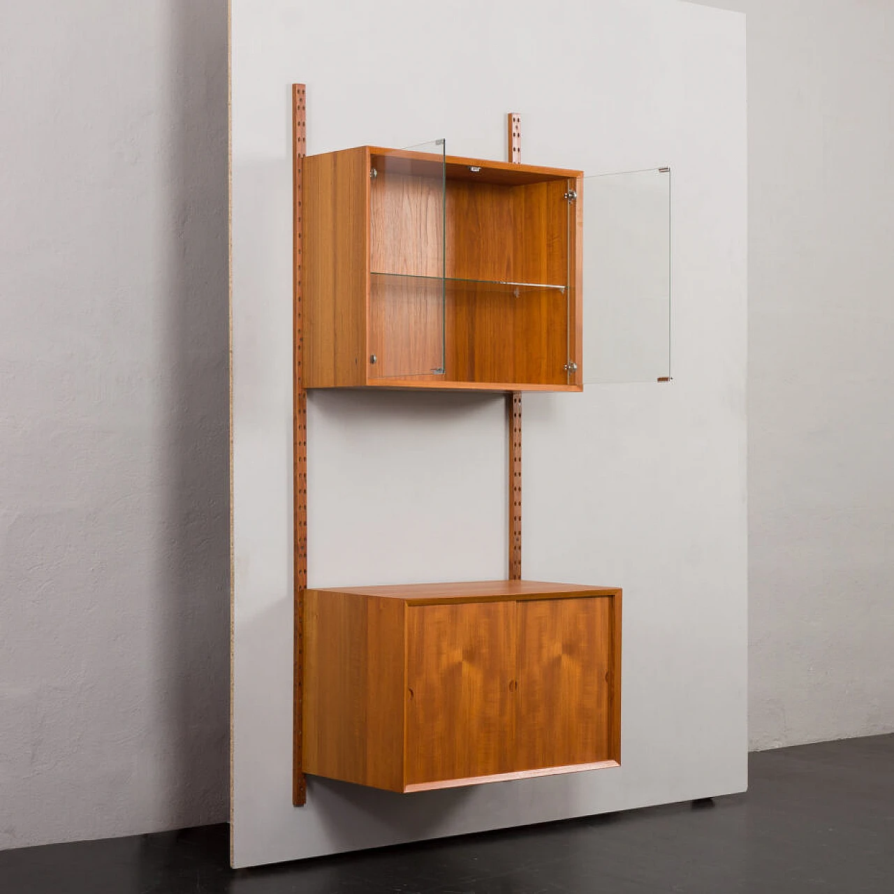 Danish teak wall bookcase by Poul Cadovius, 1960s 9