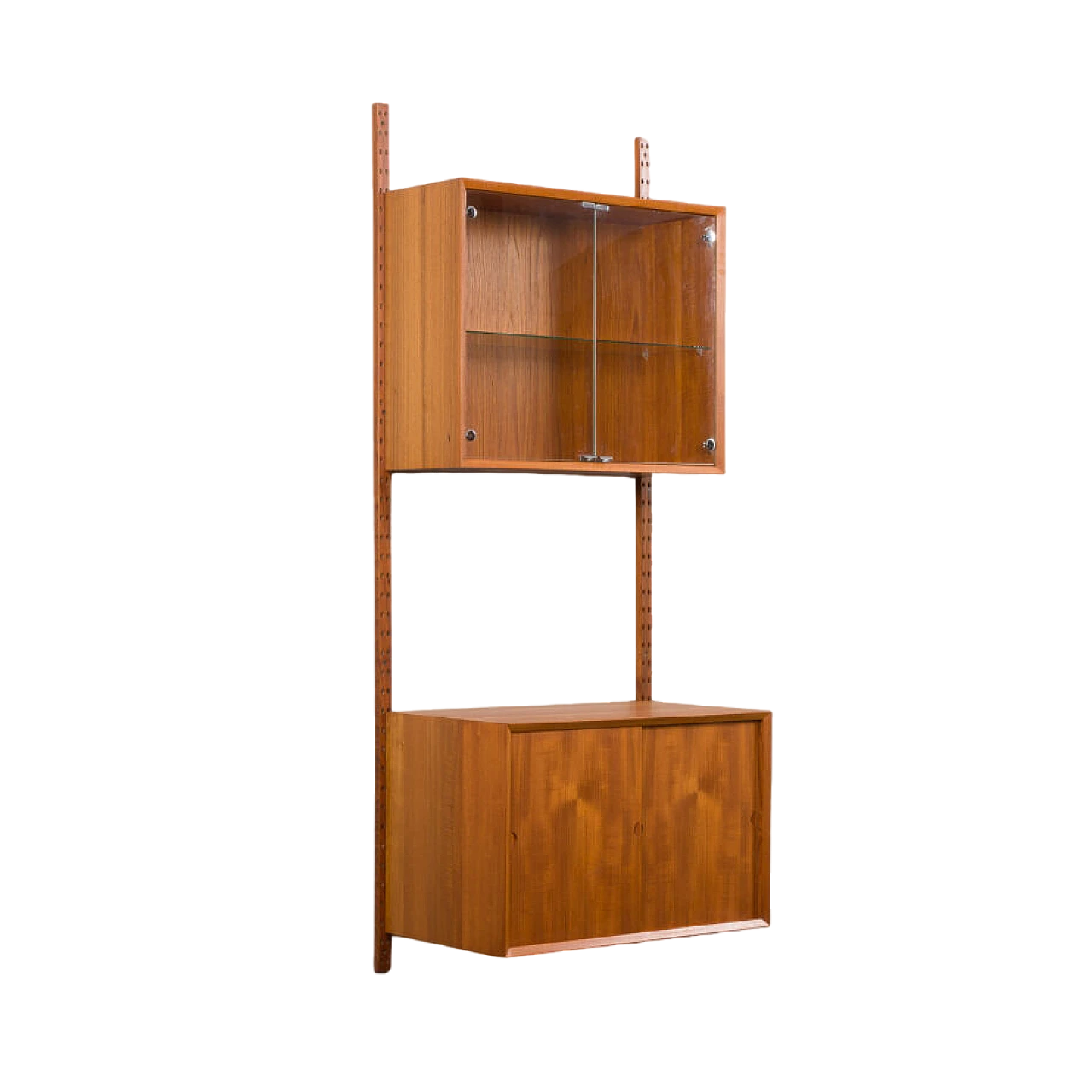 Danish teak wall bookcase by Poul Cadovius, 1960s 23