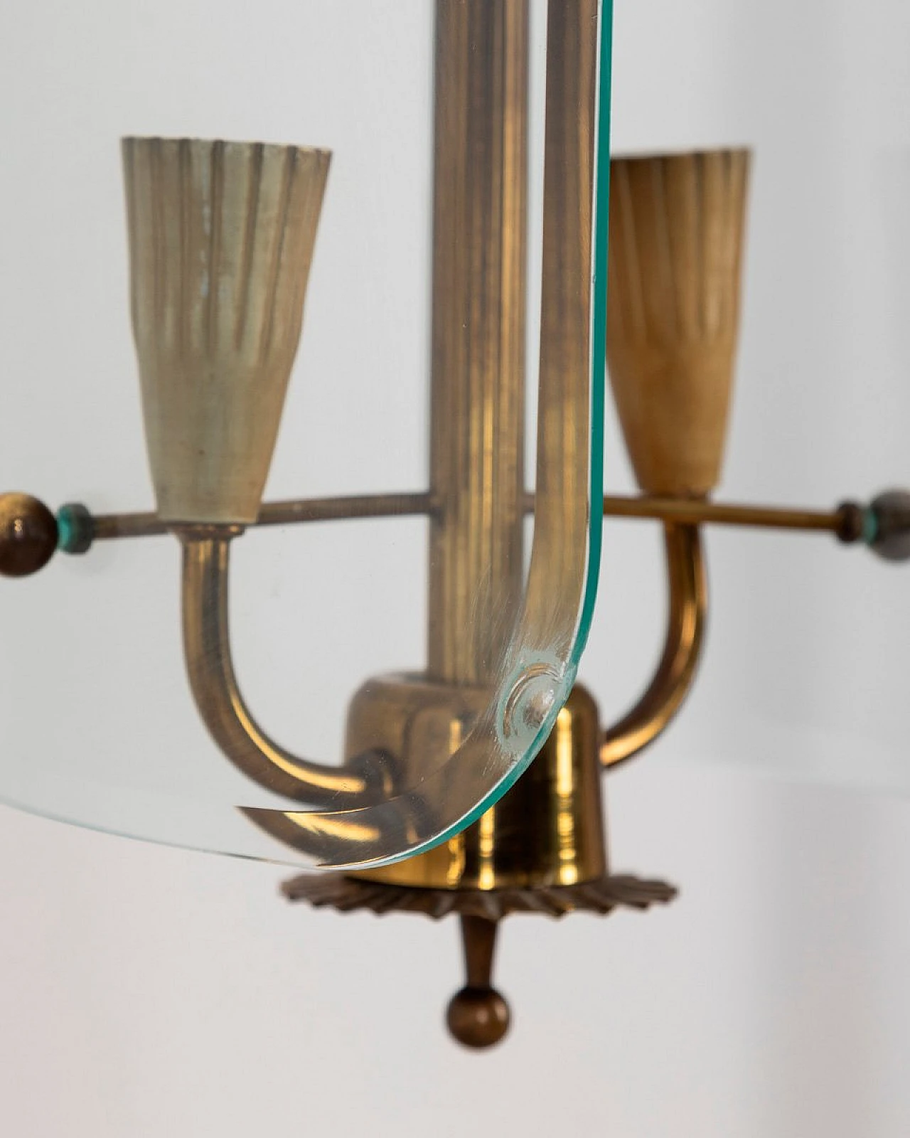 2-Light chandelier by Pietro Chiesa for Fontana Arte, 1940s 6