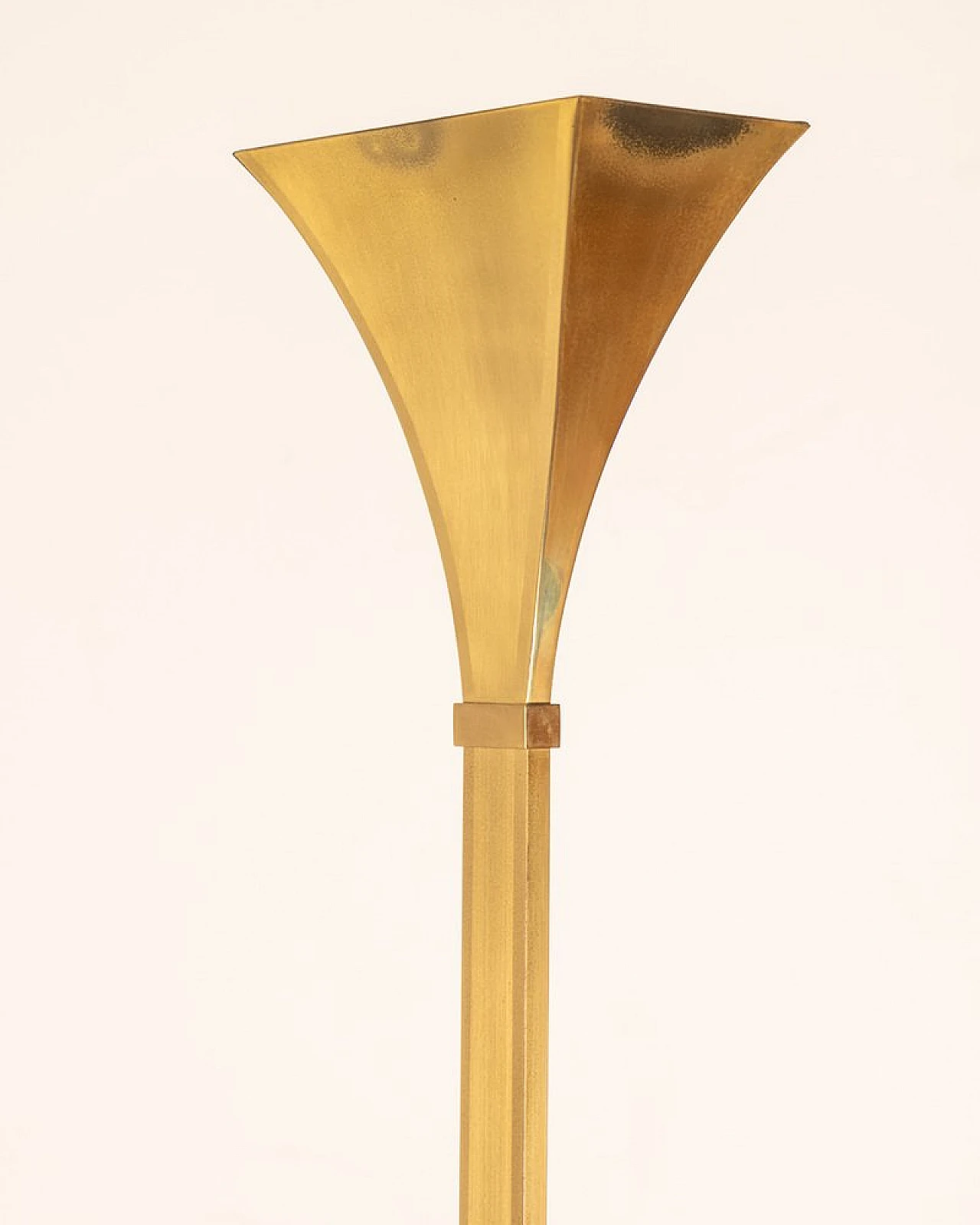 Floor lamp in golden brass by Relux Milano, 1980s 3