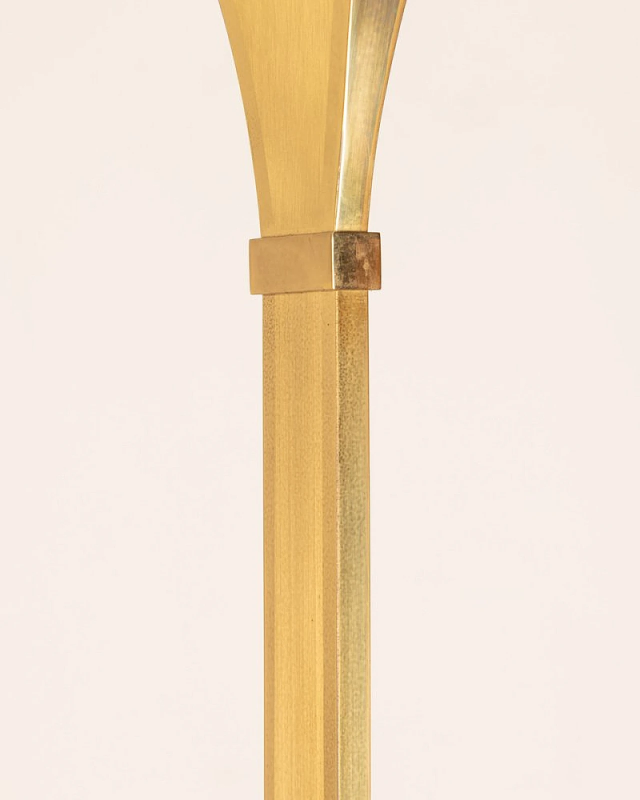 Floor lamp in golden brass by Relux Milano, 1980s 4