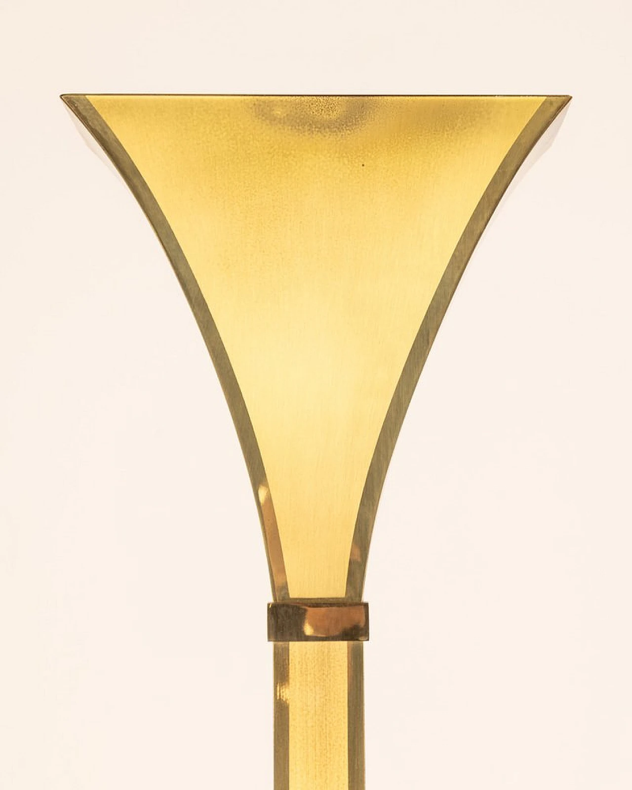 Floor lamp in golden brass by Relux Milano, 1980s 7