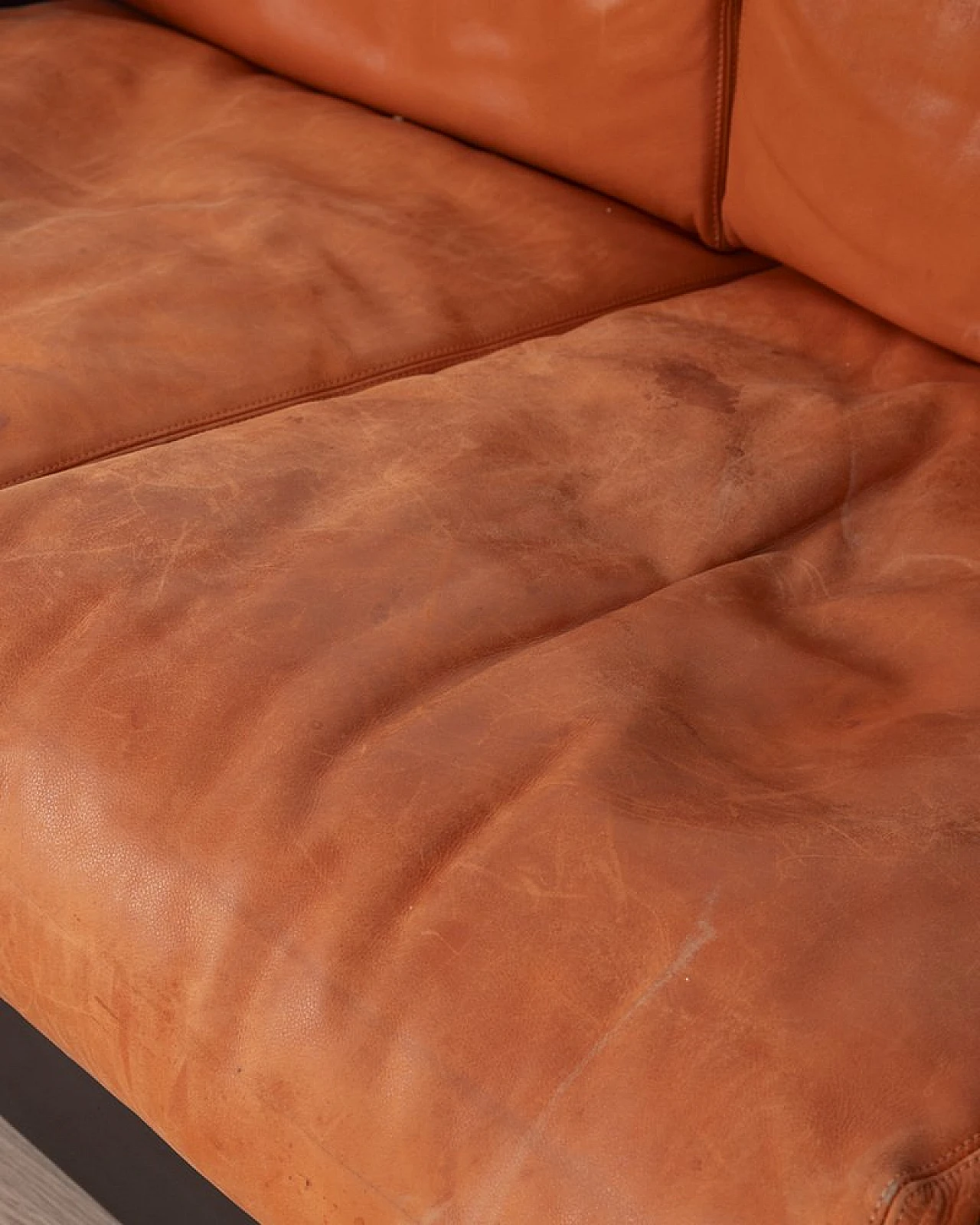 Saratoga leather sofa by M. & L. Vignelli for Poltronova, 1960s 7