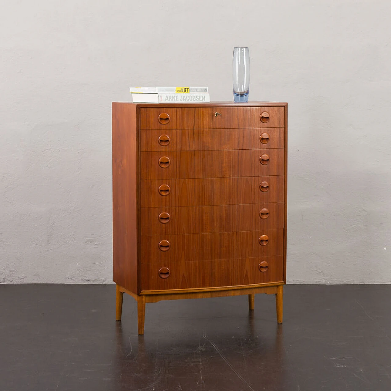 Danish curved-front dresser by Kai Kristiansen, 1960s 1