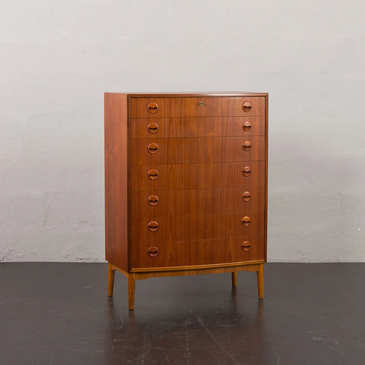 Danish curved-front dresser by Kai Kristiansen, 1960s 2