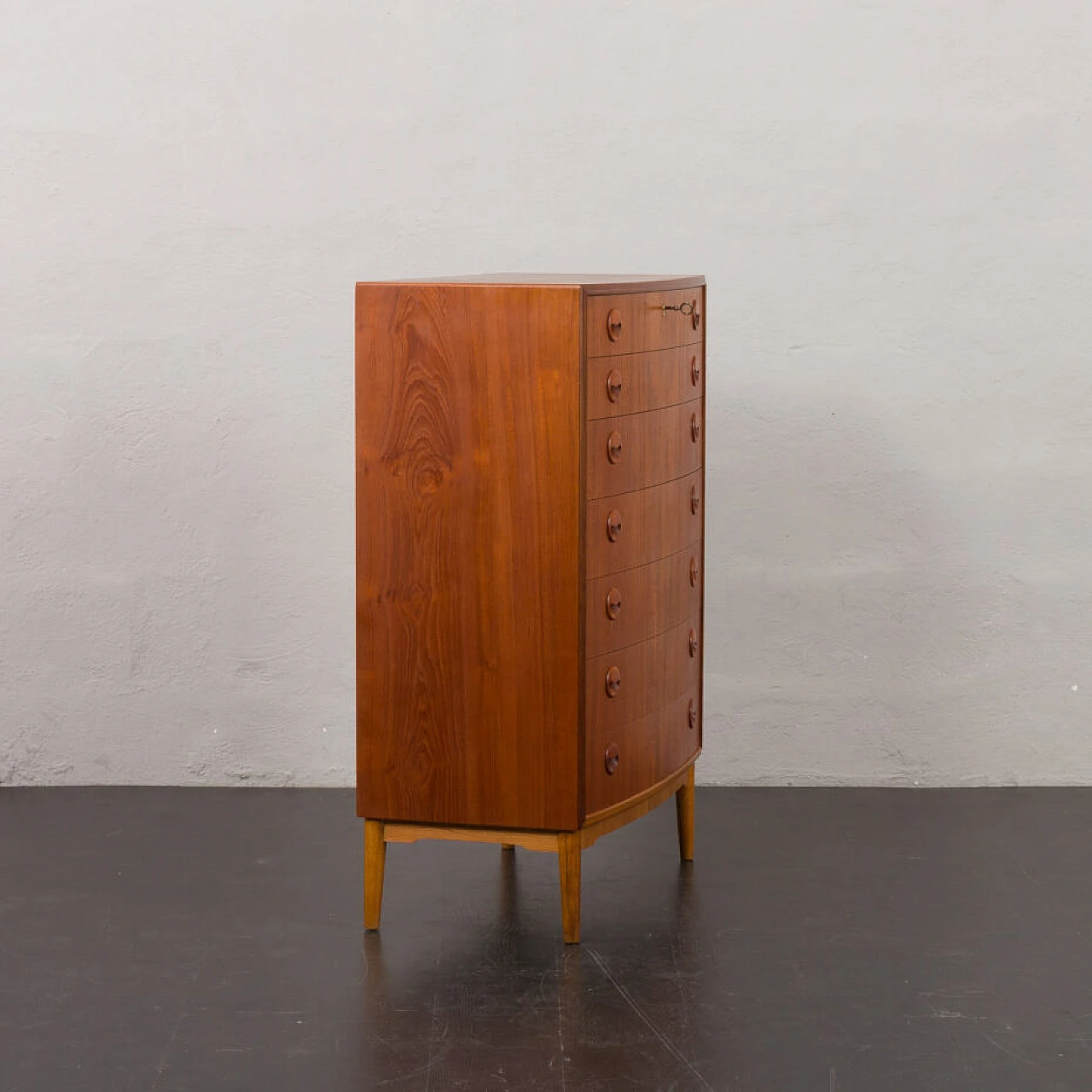 Danish curved-front dresser by Kai Kristiansen, 1960s 4