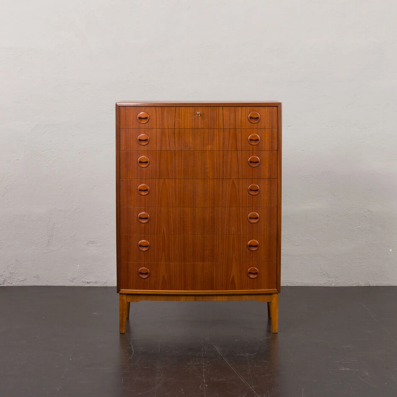 Danish curved-front dresser by Kai Kristiansen, 1960s 5