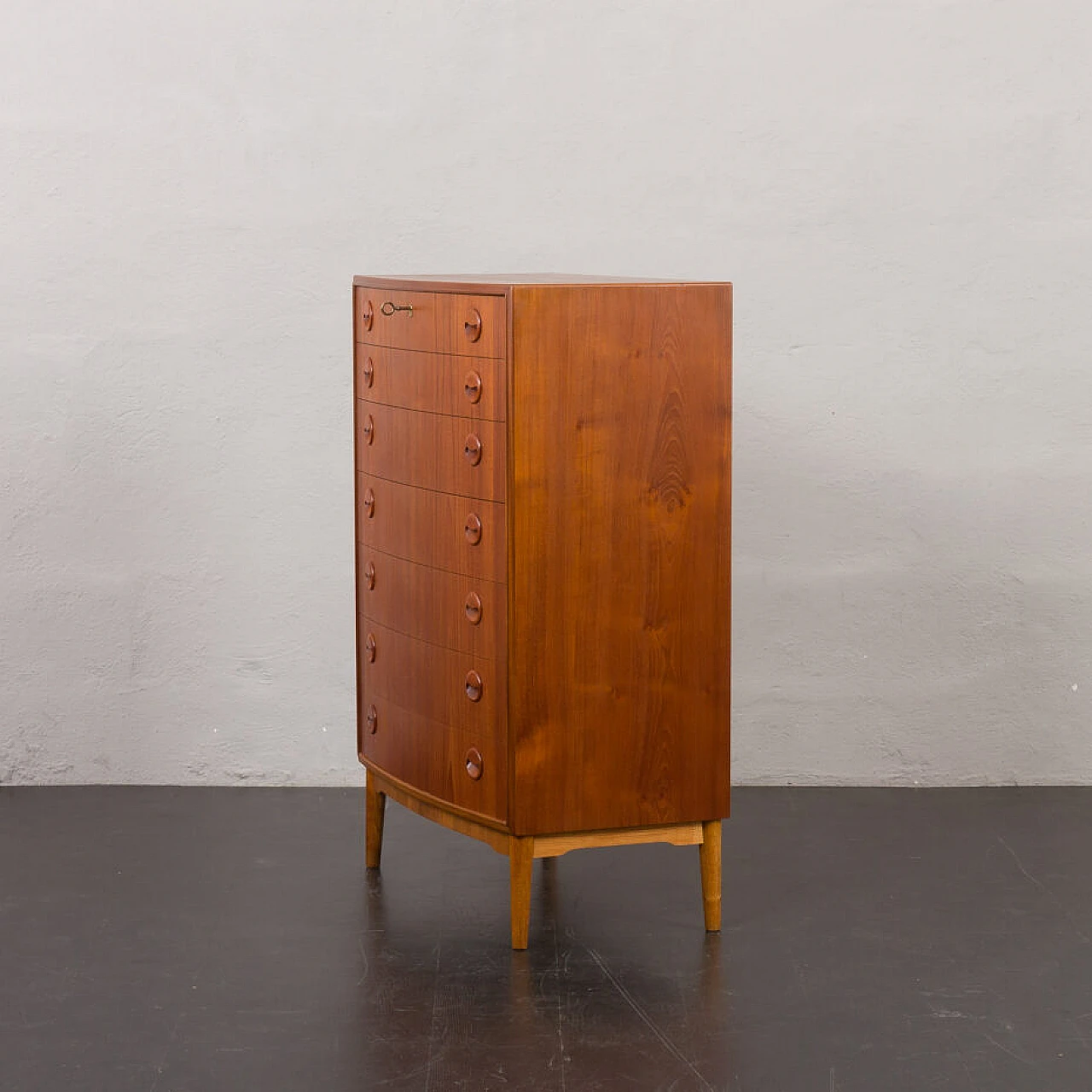 Danish curved-front dresser by Kai Kristiansen, 1960s 6