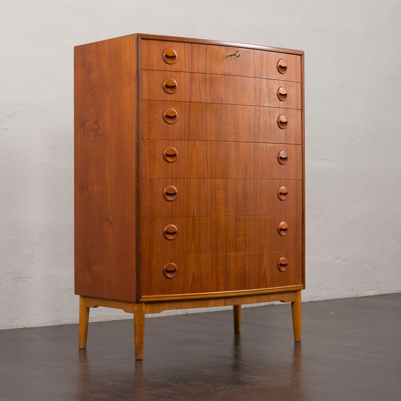 Danish curved-front dresser by Kai Kristiansen, 1960s 7