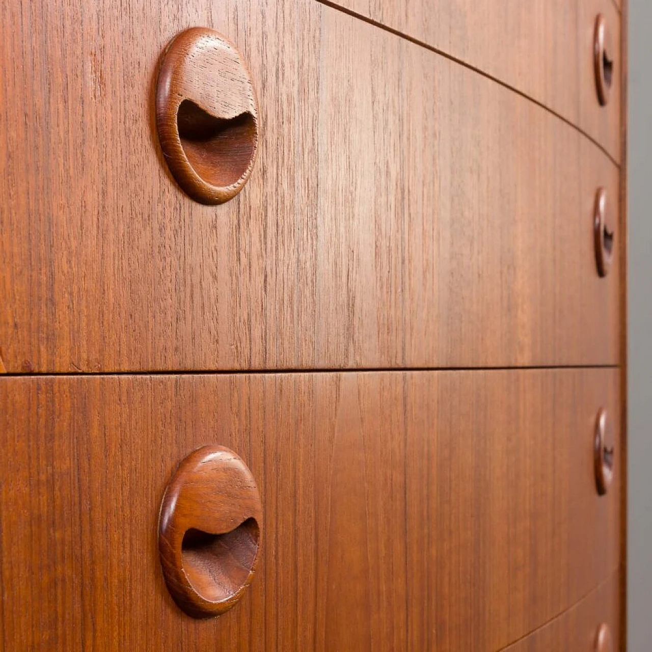 Danish curved-front dresser by Kai Kristiansen, 1960s 8