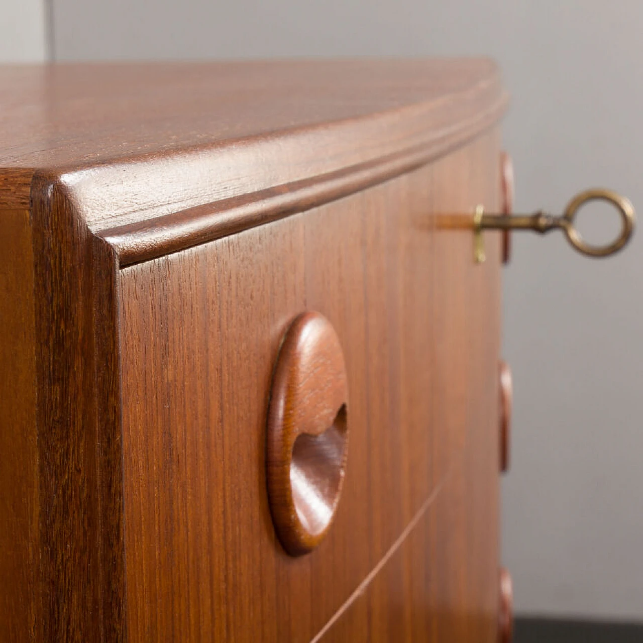 Danish curved-front dresser by Kai Kristiansen, 1960s 9