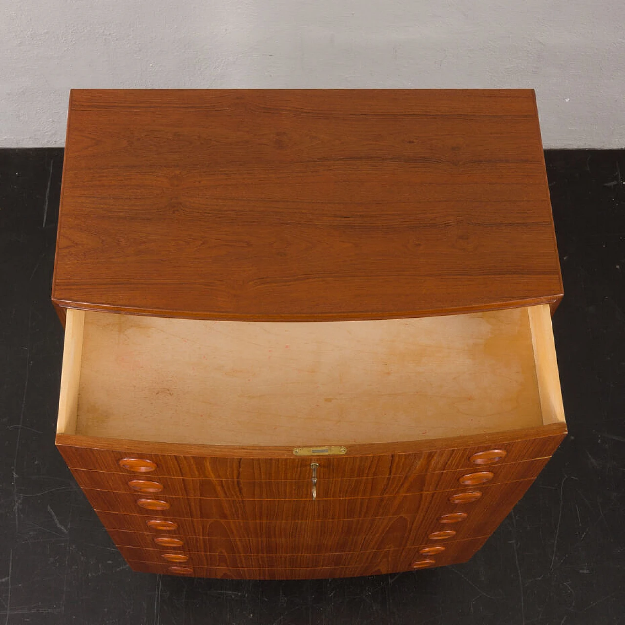 Danish curved-front dresser by Kai Kristiansen, 1960s 11