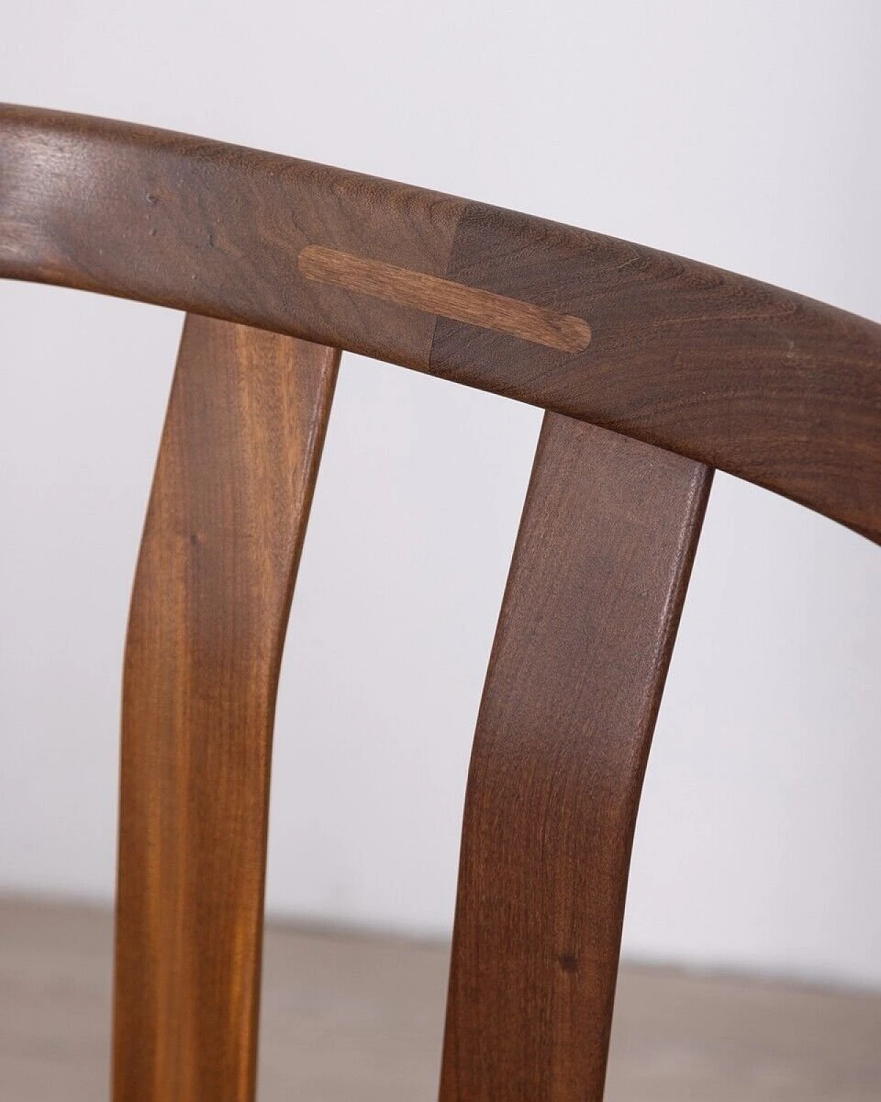 Pair of danish chairs in teak with black leather seat, 1960s 10