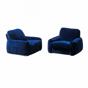 Pair of Piumotto armchairs by Arrigo Arrigoni for Busnelli, 1970s