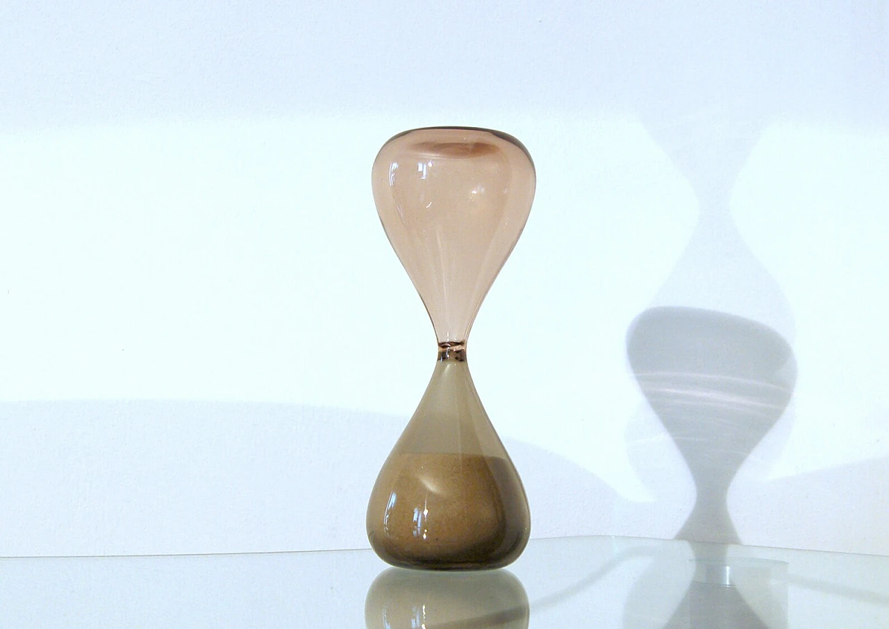 Hourglass in Murano glass by Fulvio Bianconi for Venini, 1983 6