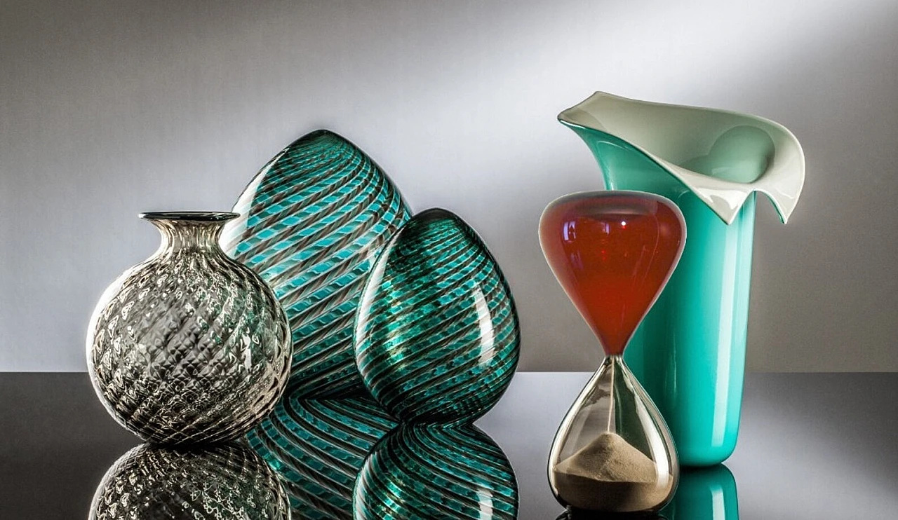 Hourglass in Murano glass by Fulvio Bianconi for Venini, 1983 8
